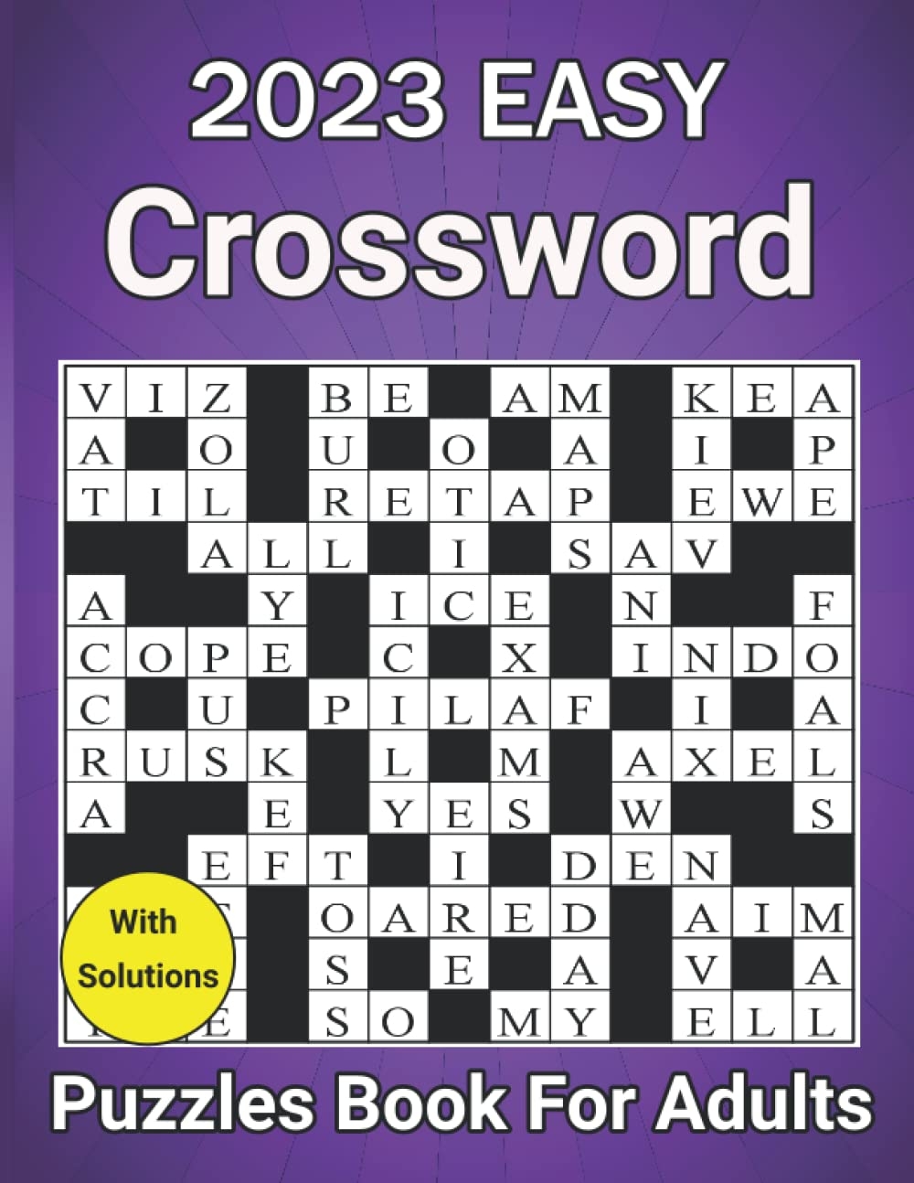 2023 Easy Crossword Puzzles Book For Adults Large Print Easy To Medium Level Crossword Puzzles For Puzzle Lovers Adults And Seniors To Make Your Day Enjoyable With Solutions Barrow Arcelia 9798363294891 Amazon 