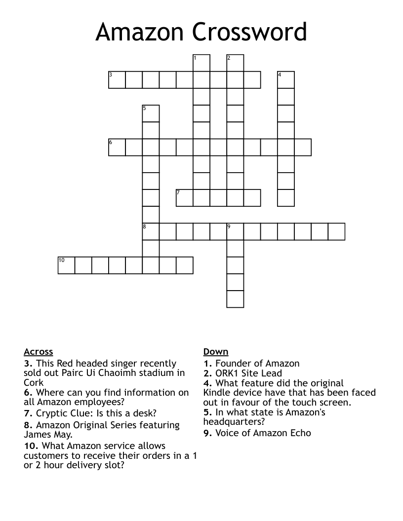 Amazon Crossword WordMint