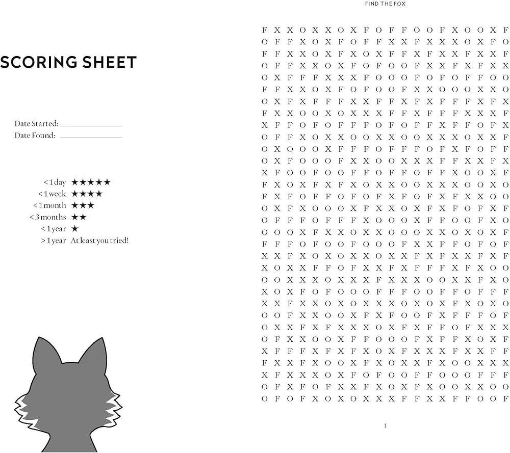 Amazon Find The Fox The Almost Impossible Word Search 9781788405942 Cheddar Alex Books