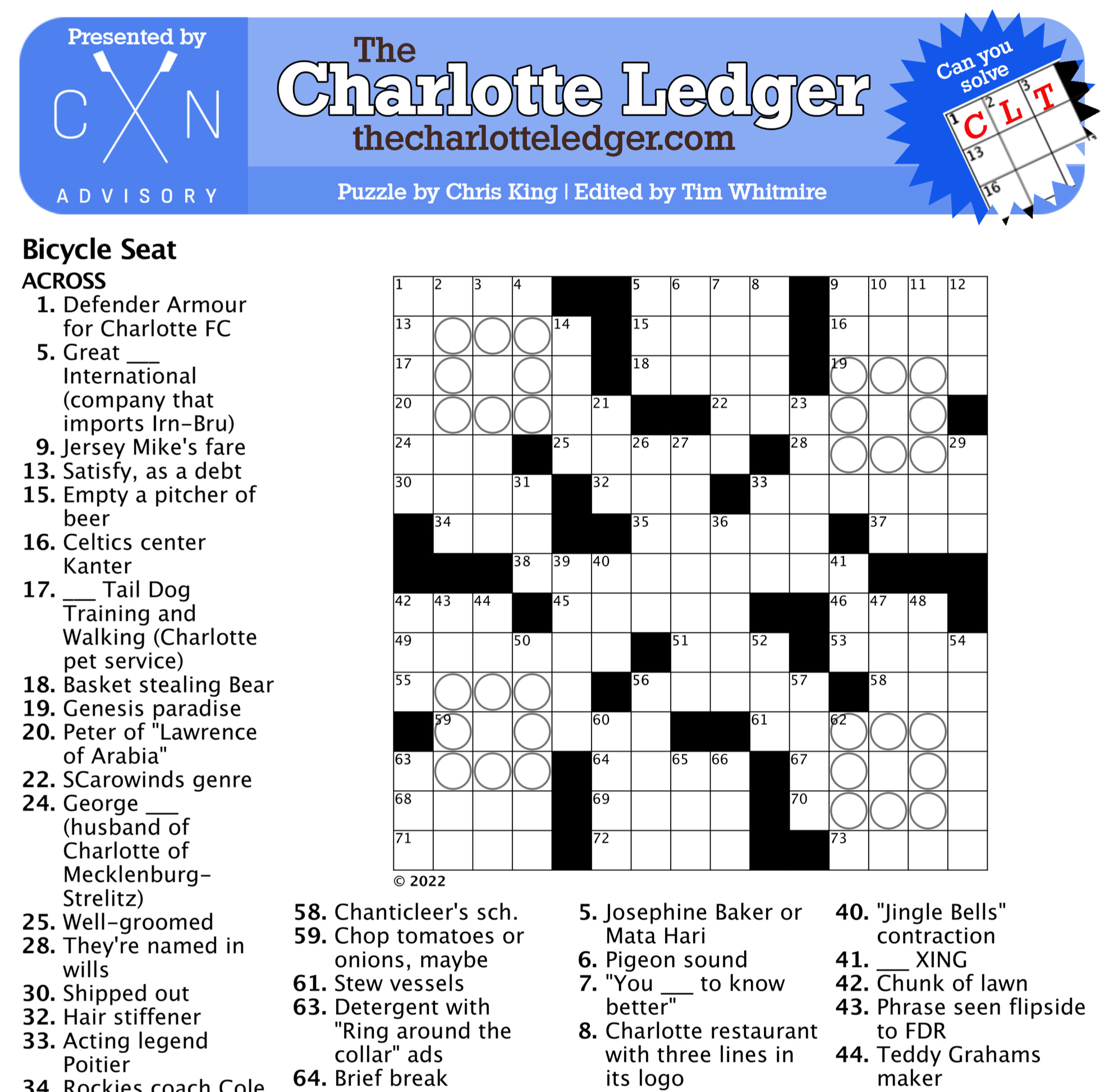 Commuter Crossword Puzzle Printable
