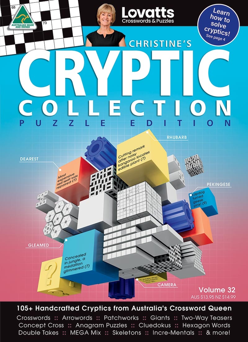 Christine s Cryptic Collection Puzzle Edition Magazine Lovatts Crossword Puzzles Games Trivia