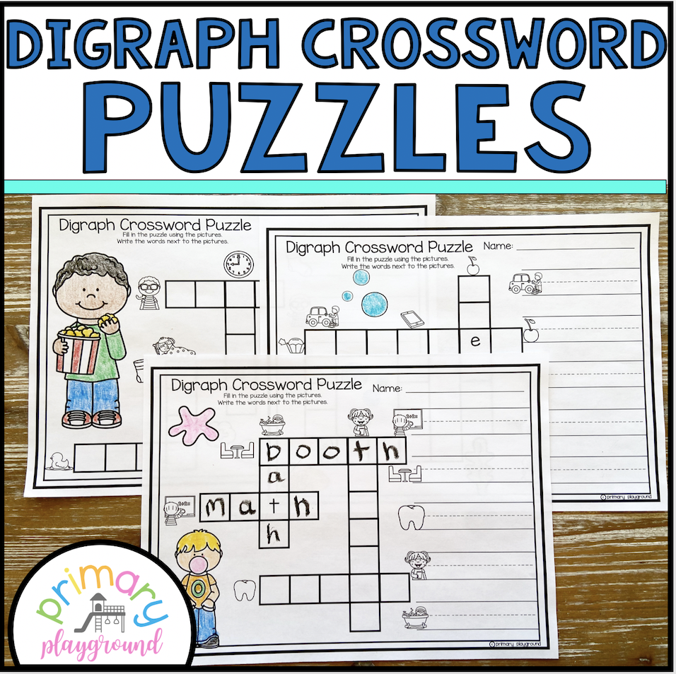 Digraph Crossword Puzzles Primary Playground