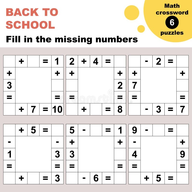 Elementary Crossword Puzzles