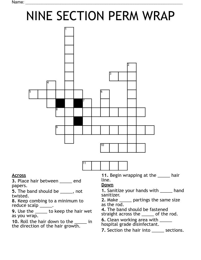 Crossword Puzzle Wrapping Paper