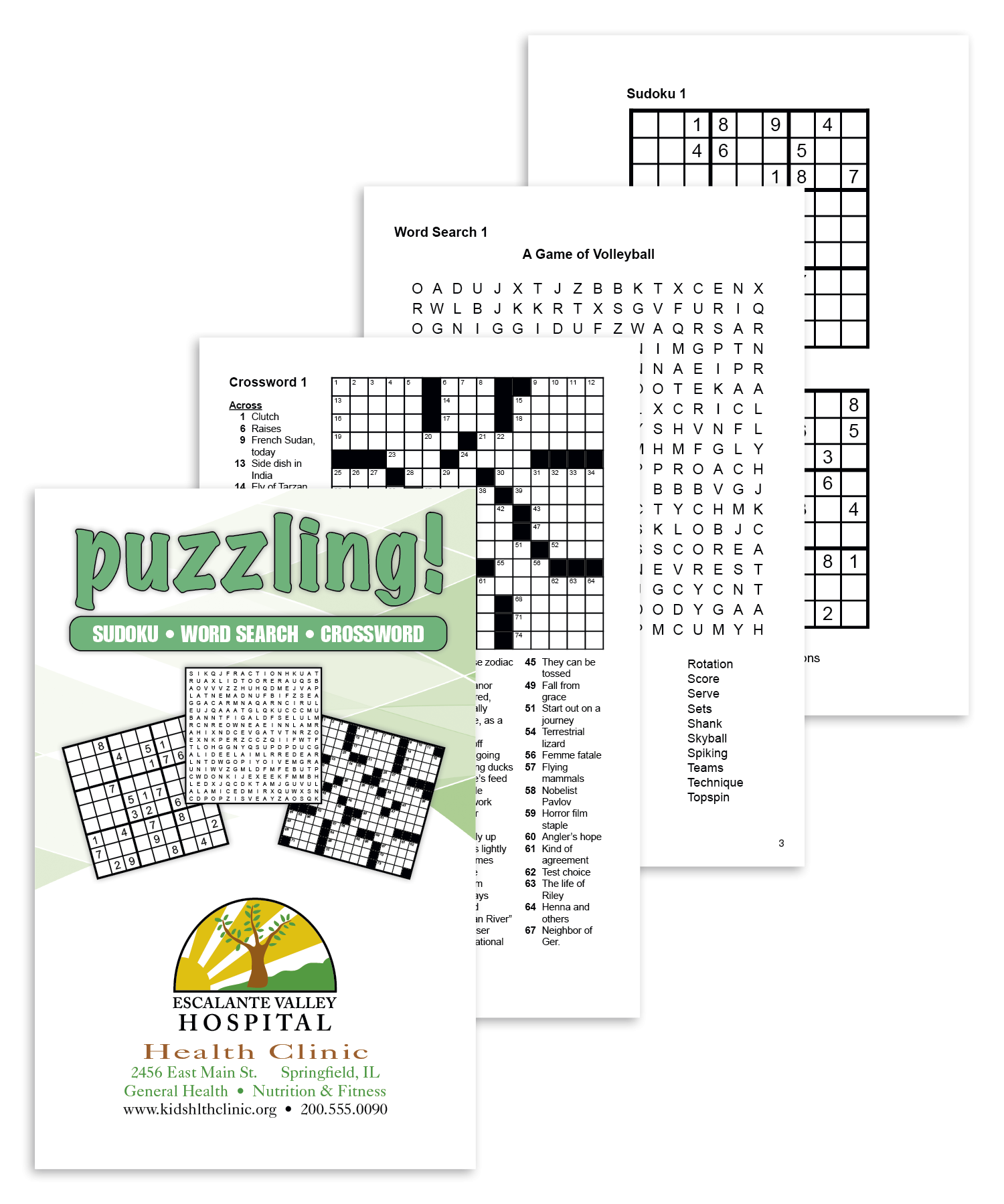 Puzzling Crossword Word Search Sudokus Book