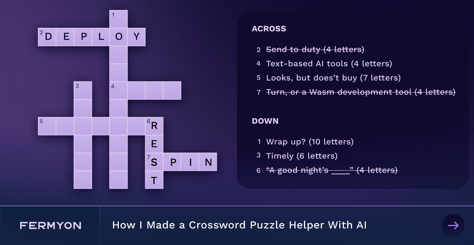 Savvy Silicon How I Made A Crossword Puzzle Helper With AI