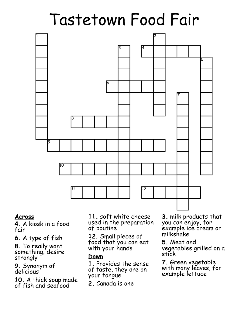 Fair Crossword Puzzle