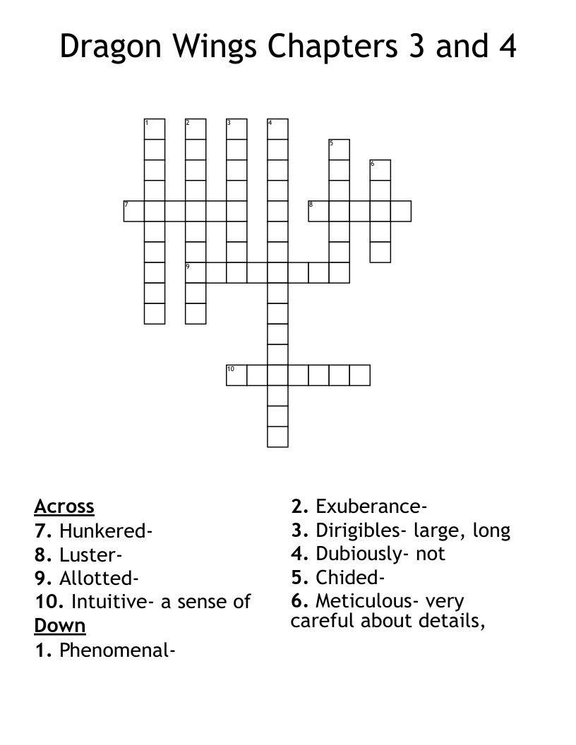 Wordmasters List 3 Crossword WordMint