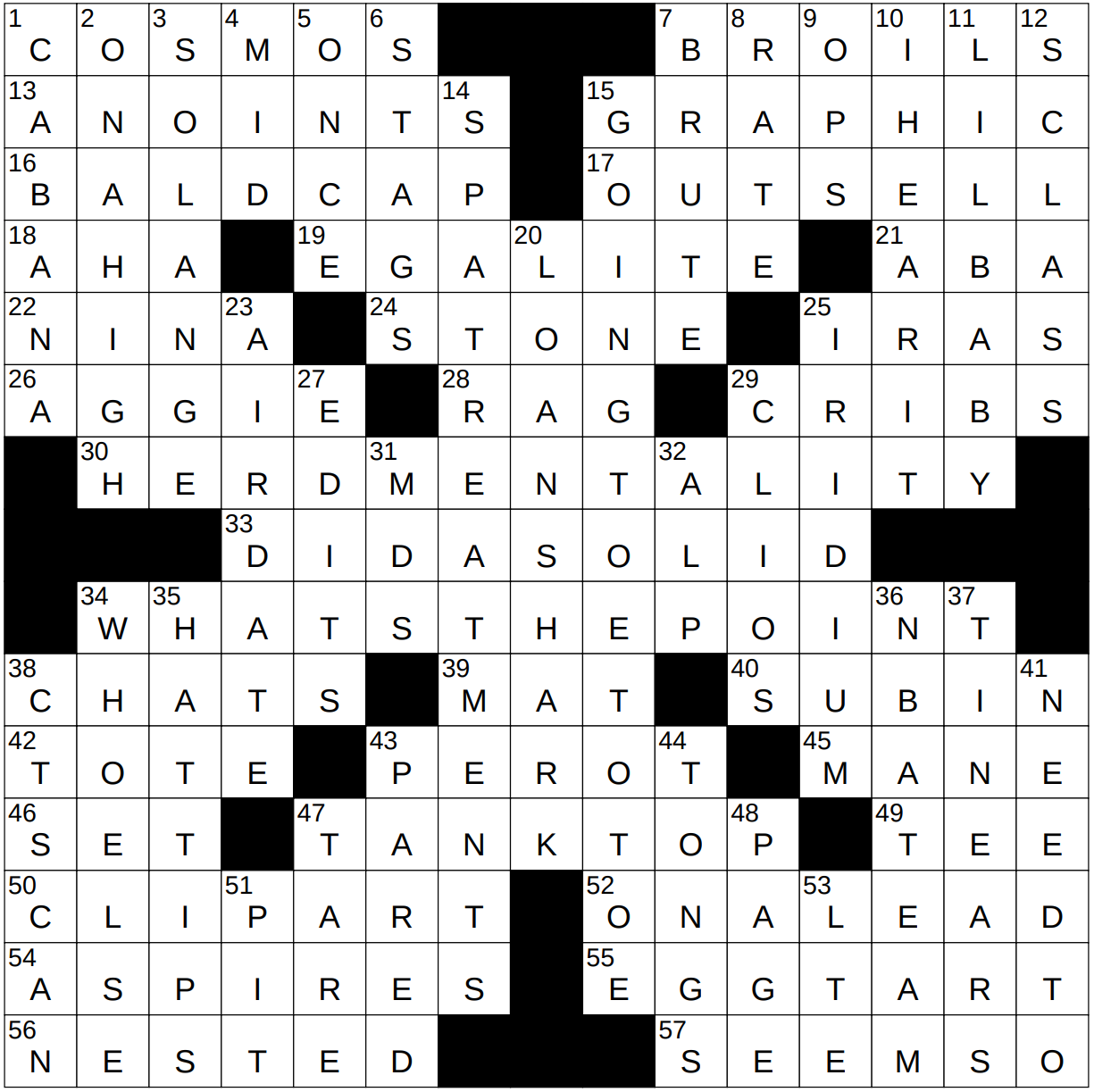 0611 Shops 24 NY Times Crossword