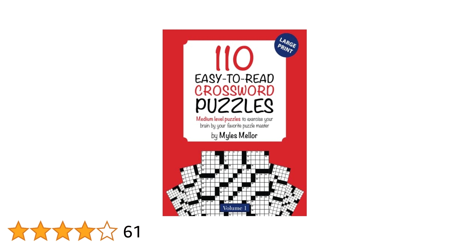 110 Easy to Read Crossword Puzzles Medium Level Puzzles To Exercise Your Brain By Your Favorite Puzzle Master Medium Level Crosswords In Easy To Read Format Mellor Myles Rotondo Reed 9798679982024 Amazon Books