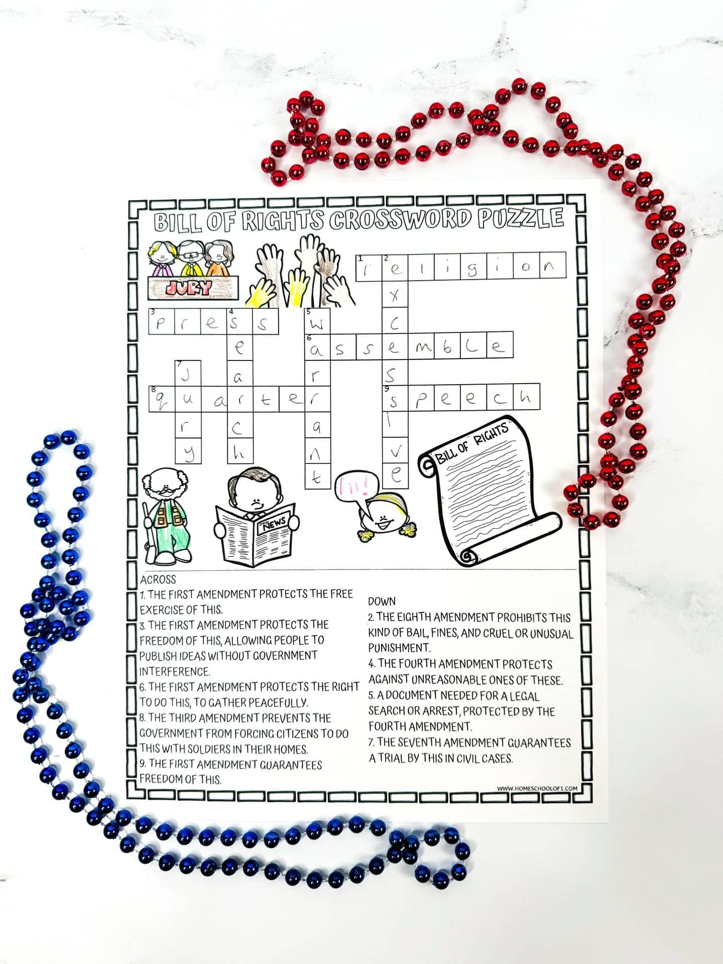 17 Themed Free Printable Crossword Puzzles For Kids