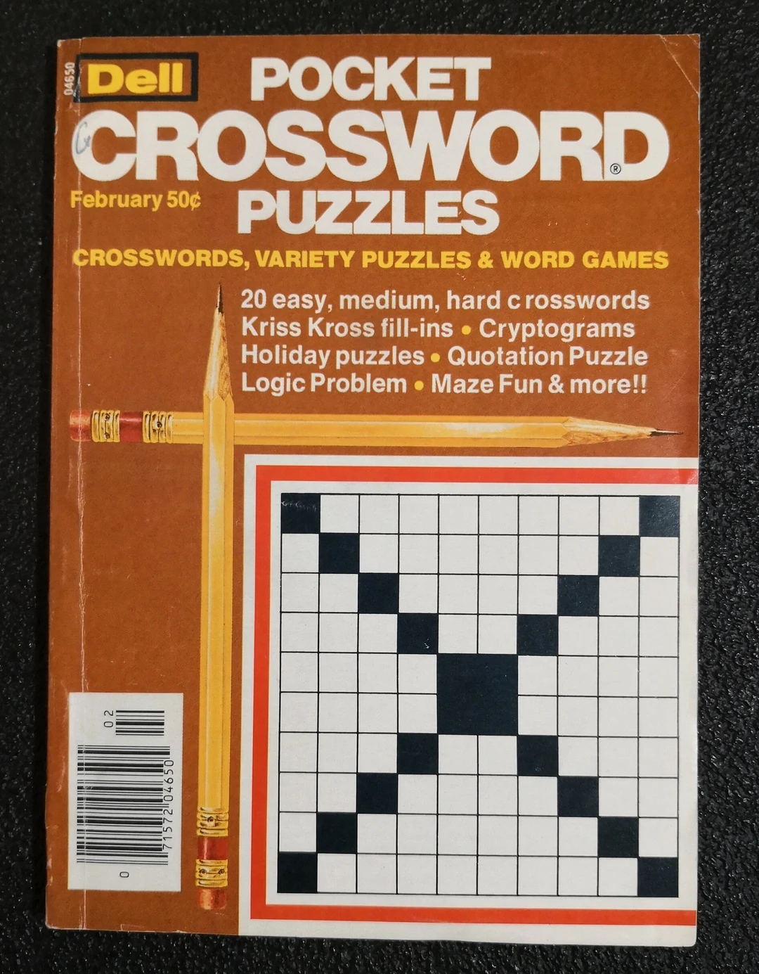 1976 February Dell Pocket Crossword Puzzles Rare 638A Etsy
