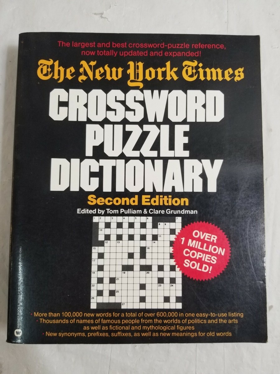 1984 NYT CROSSWORD PUZZLE DICTIONARY Paperback Book By PULLIAM GRUNDMAN EBay
