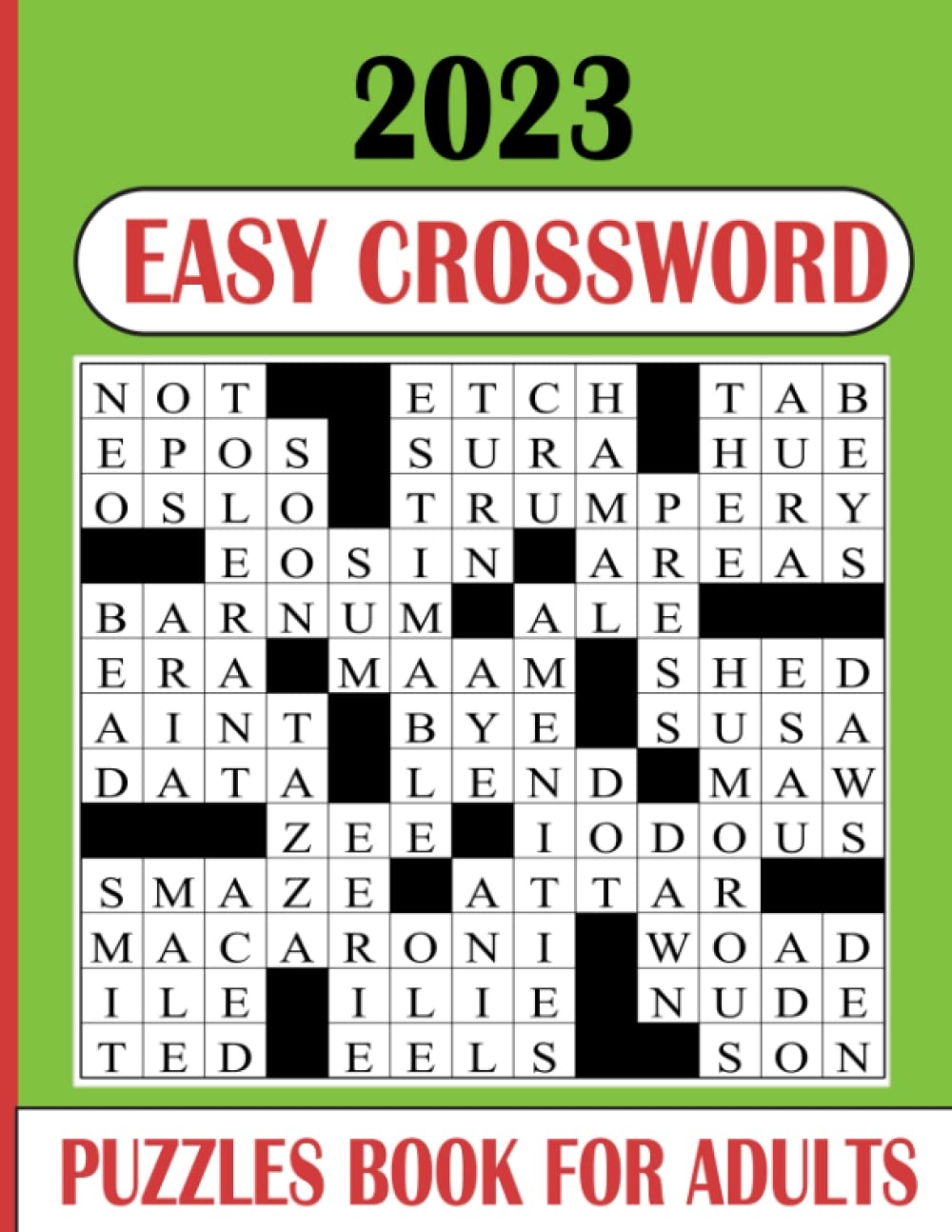 2023 Easy Crossword Puzzles Book For Adults 2023 Easy To Read And Difficult Crossword Puzzles For Adults And Seniors Crossword Cafe Saikat 9798362117436 Amazon Books