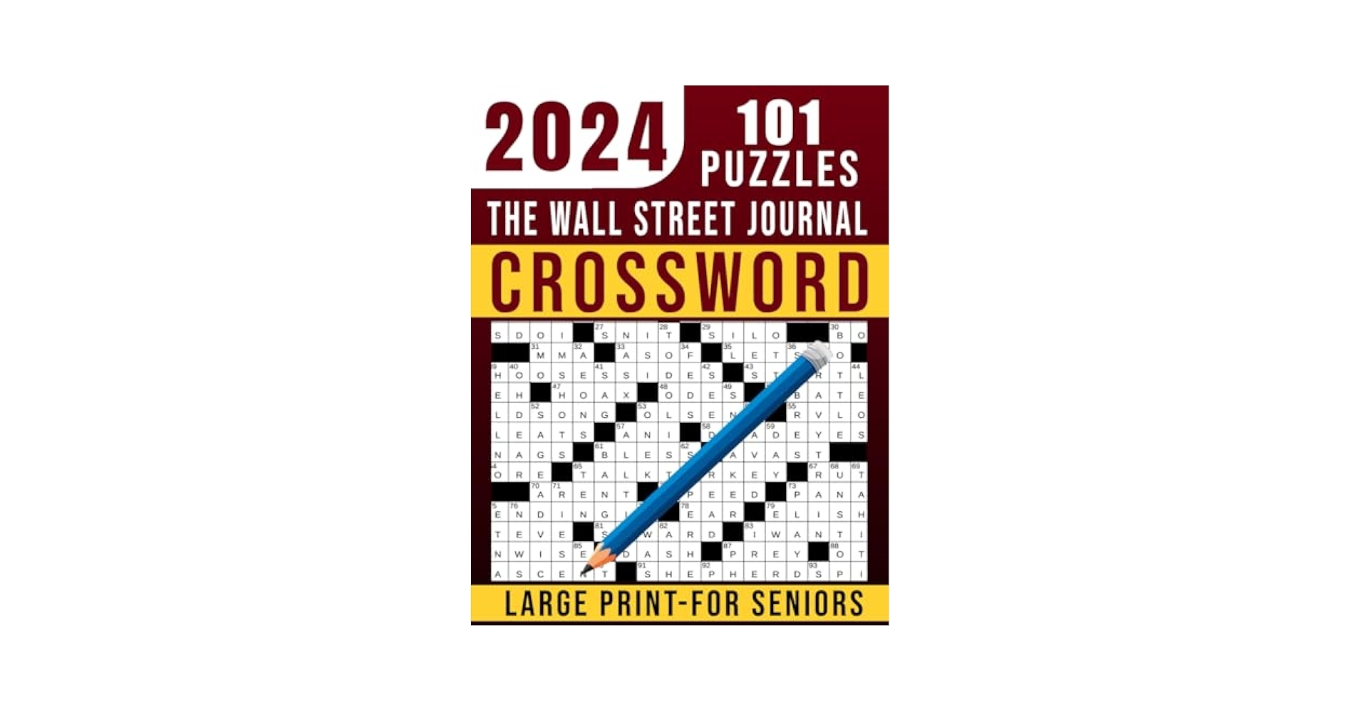 2024 The Wall Street Journal Crossword Puzzles For Seniors Large Print 101 Easy To Medium Puzzles Book With Solutions Publisher Hilbert Vandervort 9798883449801 Amazon Books