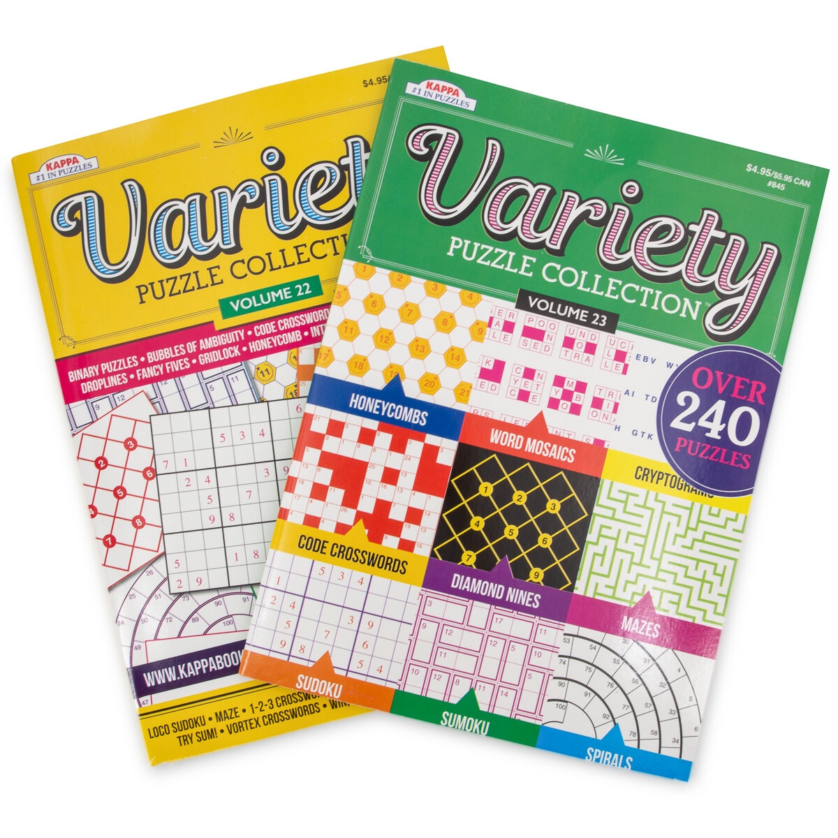 2pk Kappa Books Variety Puzzle Collection Brain Games Crosswords Sudoku And More Shopping