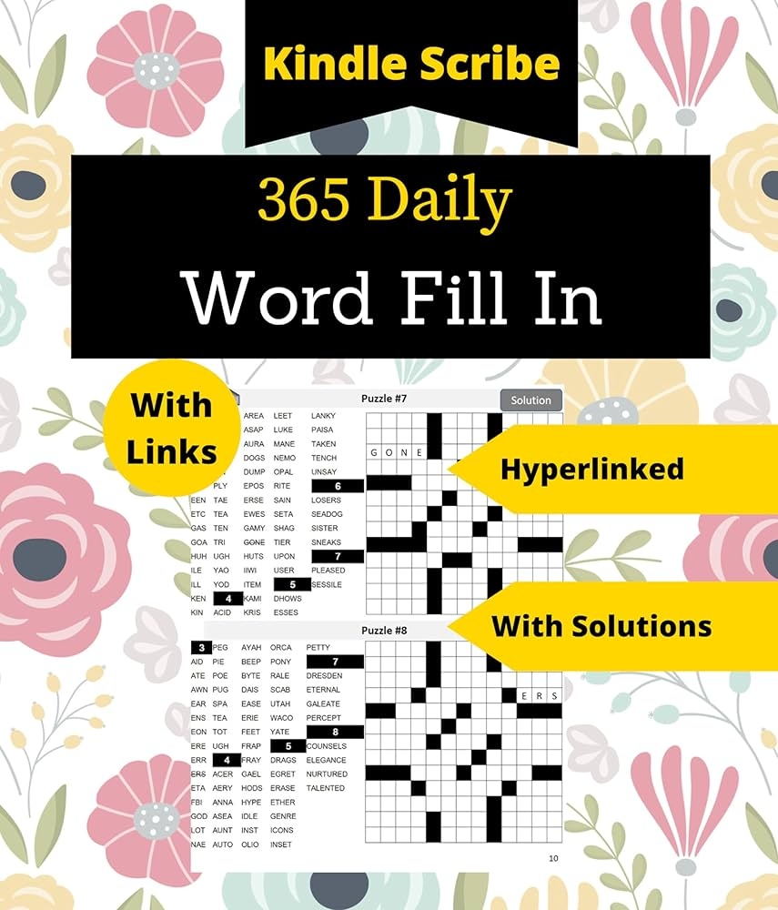 365 Daily Word Fill In An Interactive Hyperlinked Everyday Puzzle Book Kindle Scribe Only Kindle Edition By Shuban Shambhavi Humor Entertainment Kindle EBooks Amazon 