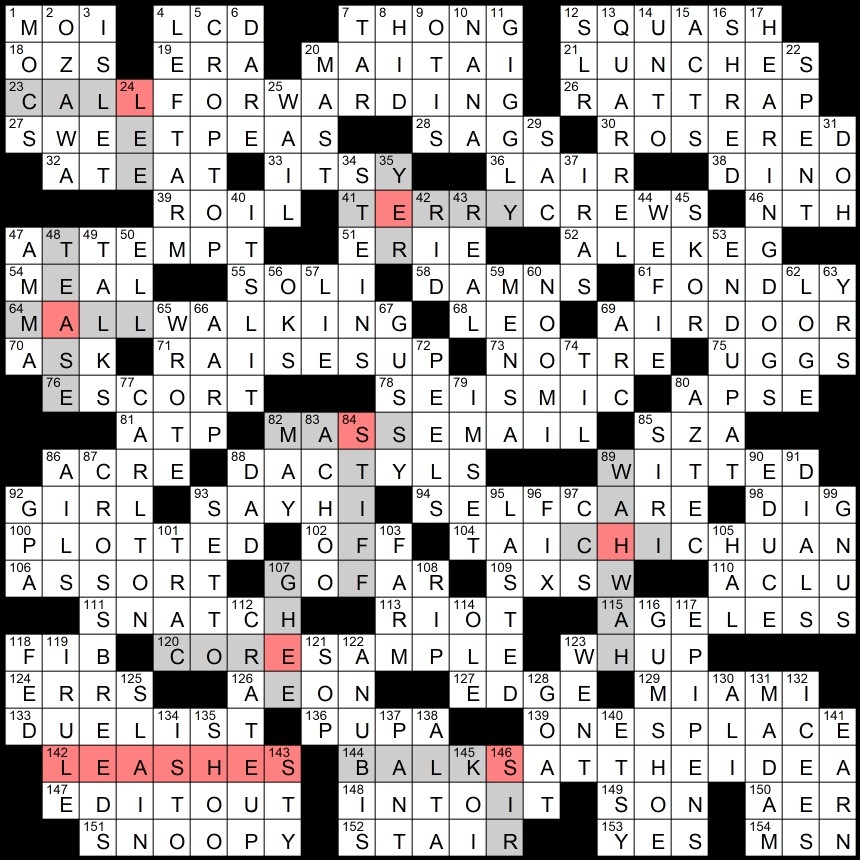 Friends Crossword Puzzle