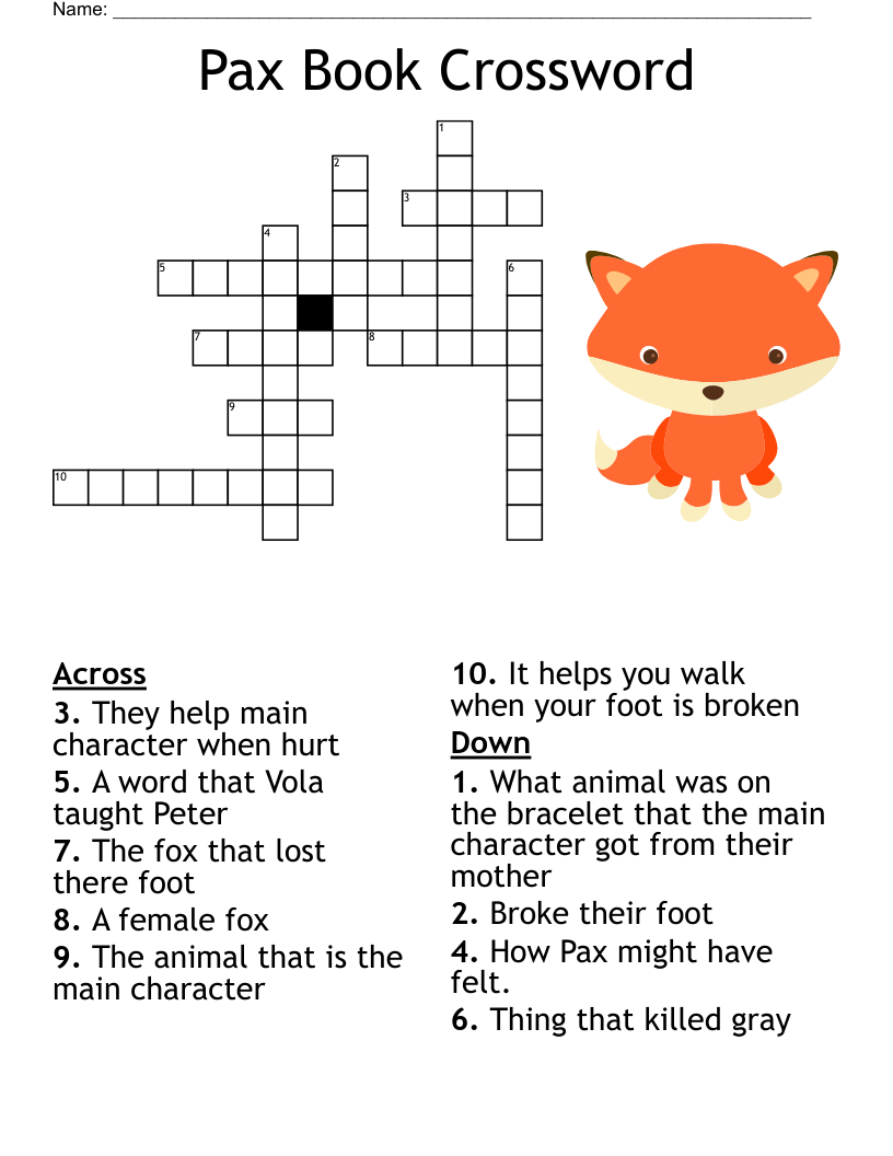 About Foxes Crossword WordMint