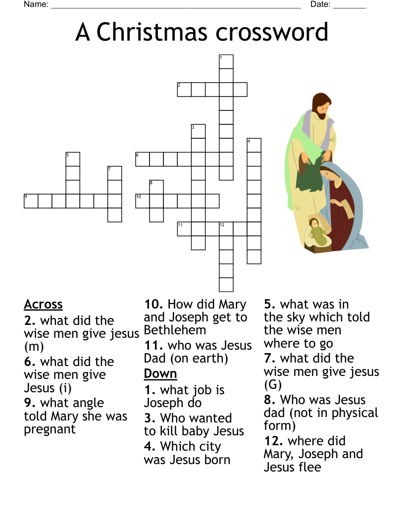 Adult Christmas Crossword WordMint
