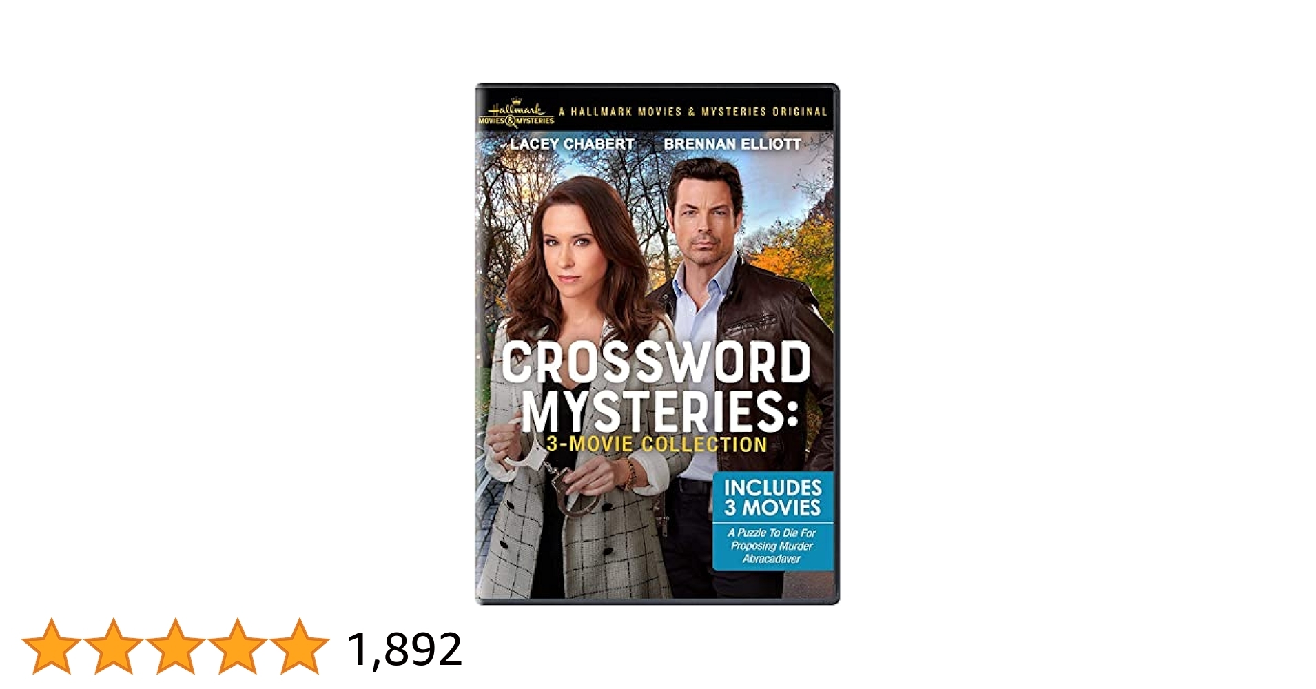 Amazon Crossword Mysteries 3 Movie Collection Don McCutcheon Jonathan Wright Lacey Chabert Brennan Elliott Barbara Niven John Kapelos Movies TV