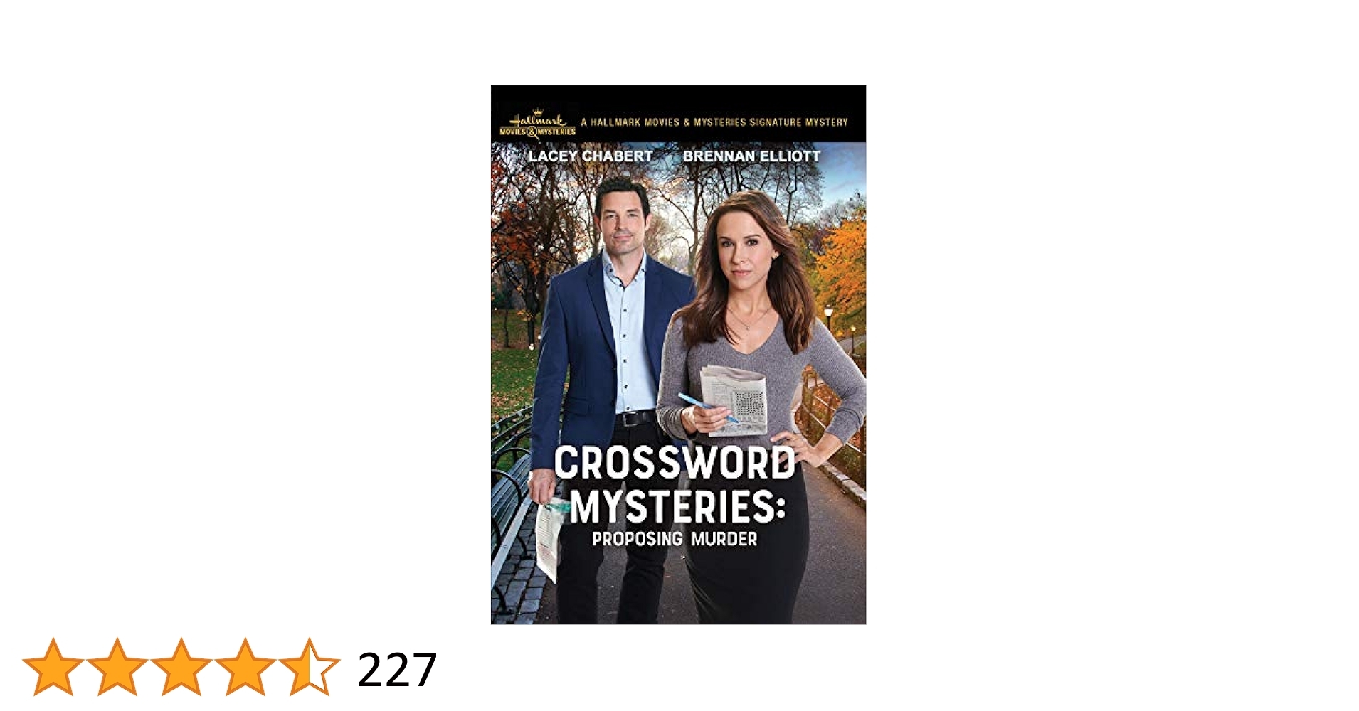Amazon Crossword Mysteries Proposing Murder Don McCutcheon Lacey Chabert Brennan Elliott Barbara Niven Brennan Elliott Gregg Rossen Brian Sawyer Will Shortz GREGG ROSSEN BRIAN SAWY Movies TV
