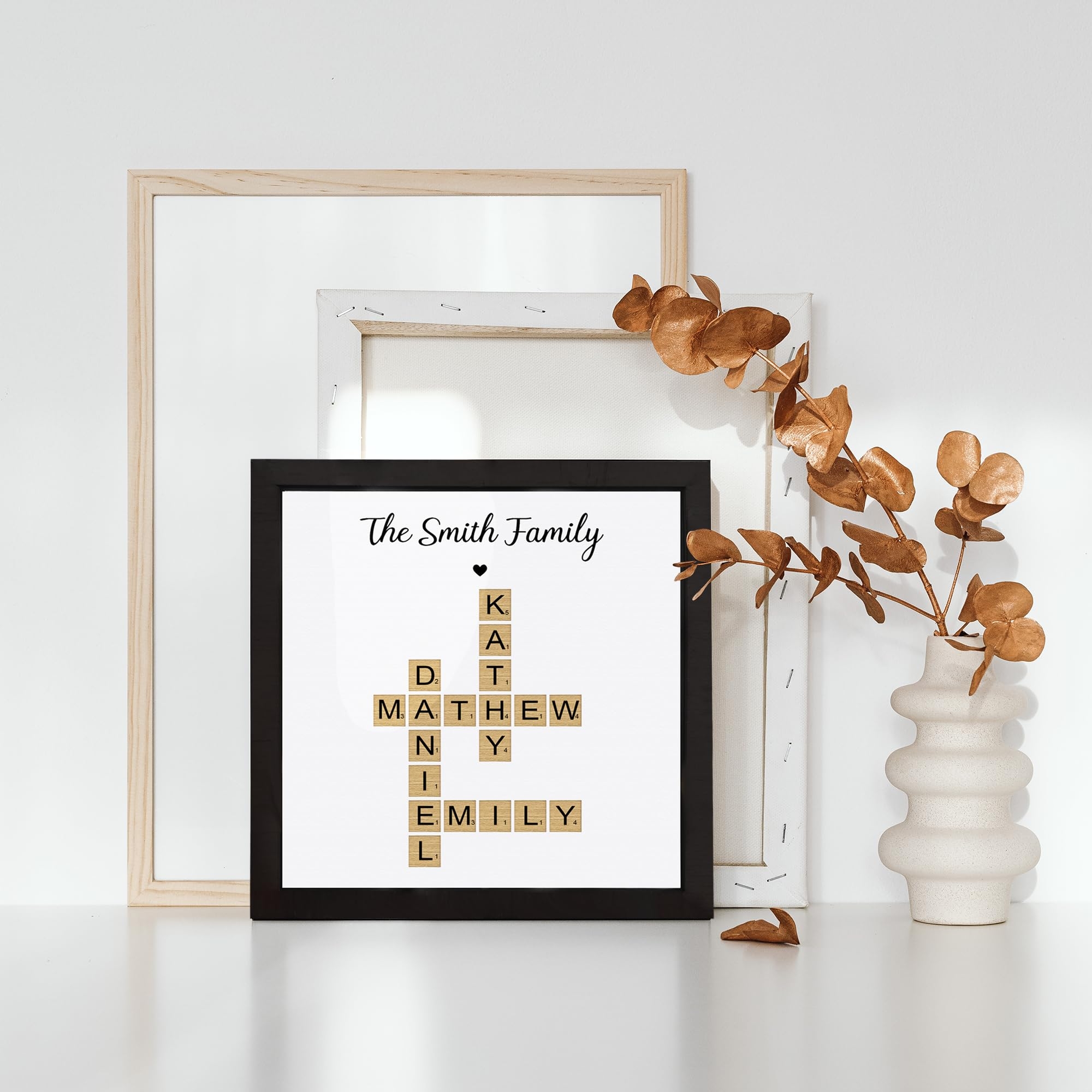 Amazon Personalized Crossword Family Name Puzzle Wall Decor 