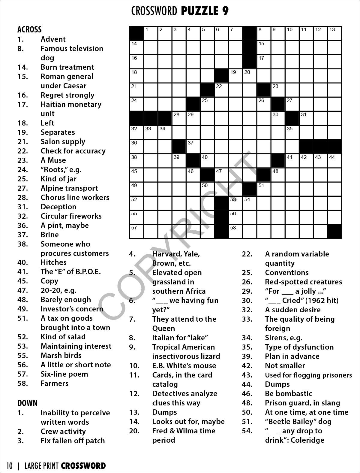 Amazon ZOCO Large Print Crossword Puzzle Books 25 Bulk Pack Games For Adults The Visually Impaired Seniors Gifts For Assisted Living Residents Vol 1 Toys Games