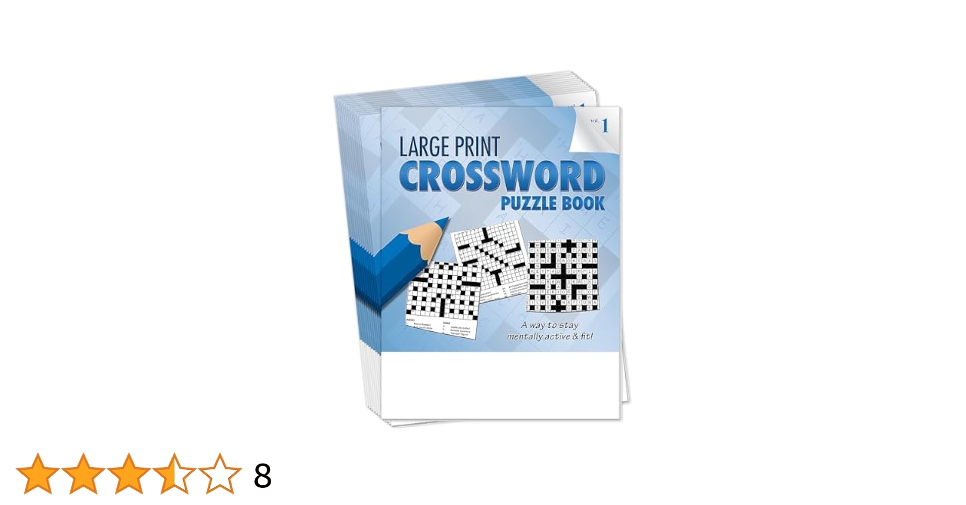 Amazon ZOCO Large Print Crossword Puzzle Books 25 Bulk Pack Games For Adults The Visually Impaired Seniors Gifts For Assisted Living Residents Vol 1 Toys Games