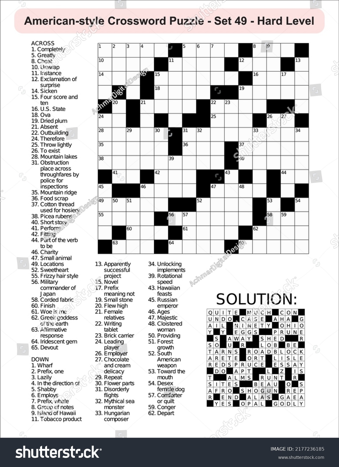 Printable Difficult Crossword Puzzles