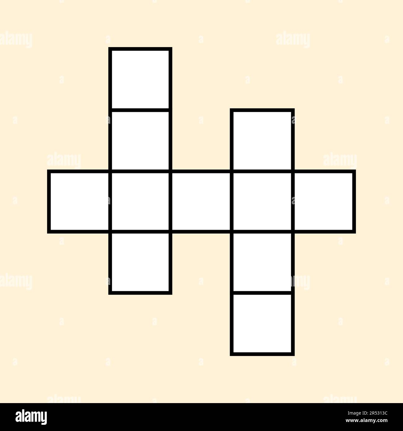 An Empty Grid Template For3 word Crossword Puzzle To Solve Crossword Puzzles Vector Illustration Stock Vector Image U0026 Art Alamy