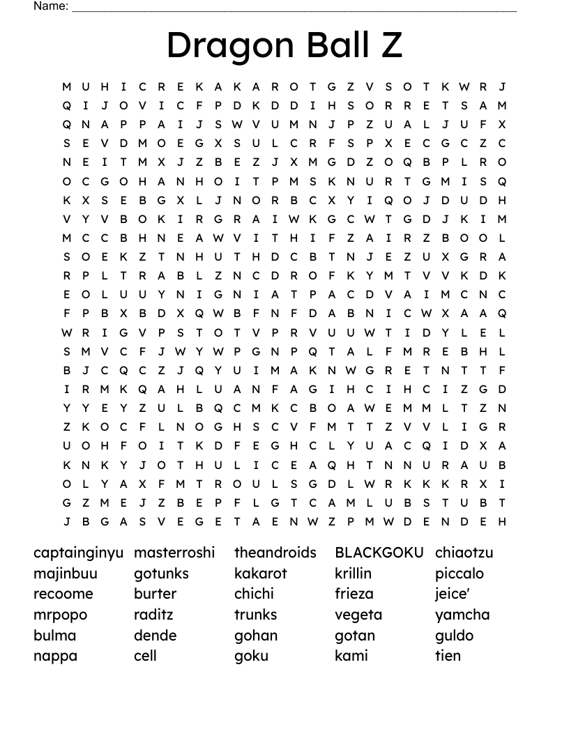 Anime Crossword Puzzles Online