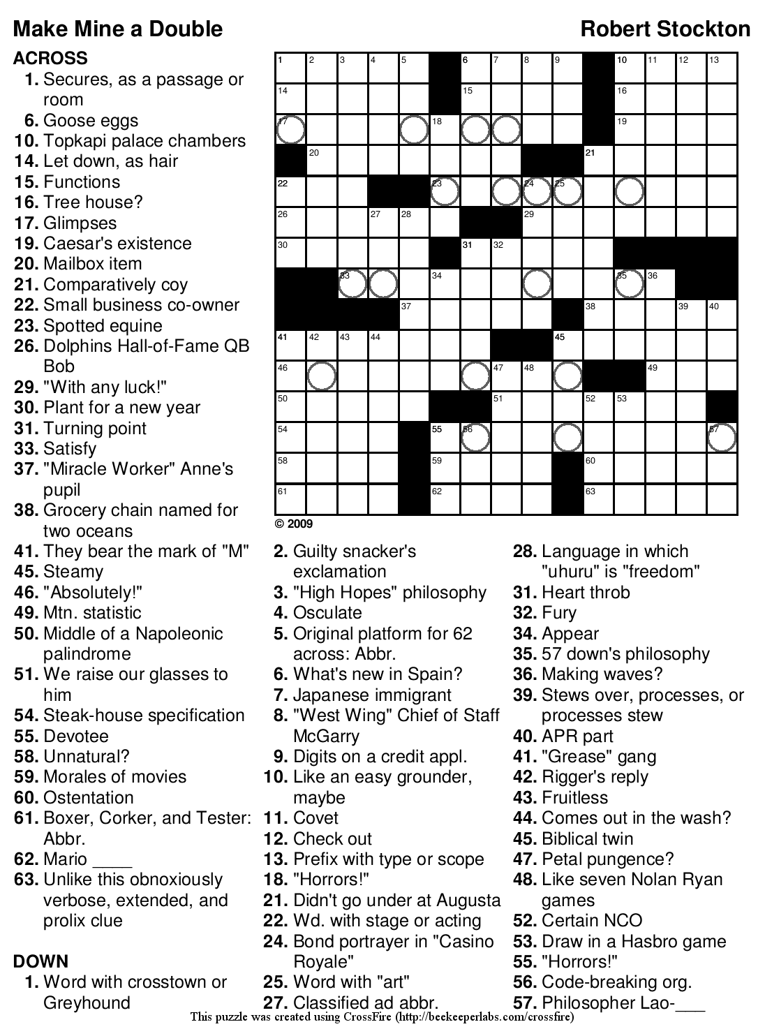 4th Grade Reading Crossword Puzzles Printable