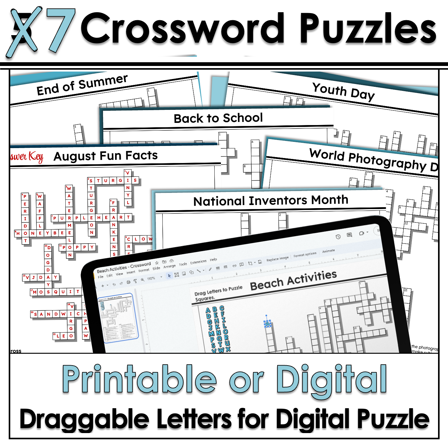 Printable Crossword Puzzles 7