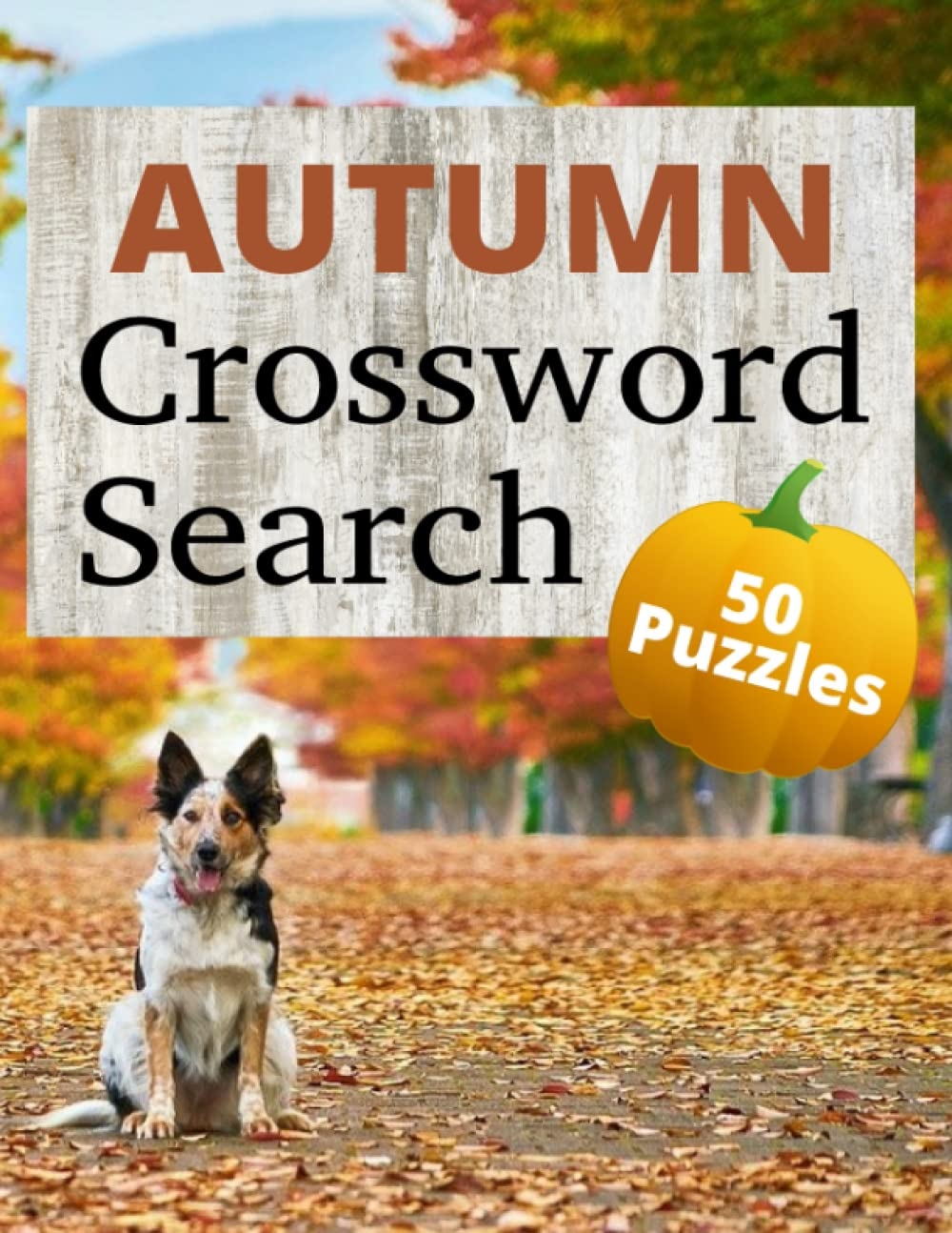 Autumn Crossword Puzzle Book Fall Crossword Search Puzzle Word 
