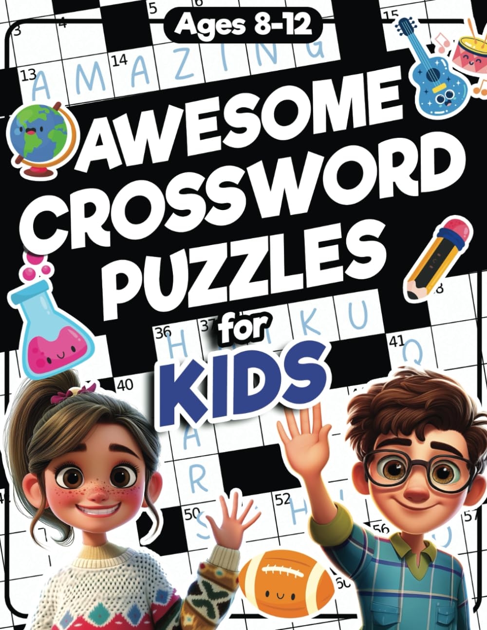 Awesome Crossword Puzzles For Kids Ages 8 12 88 Fun Challenging Crossword Activity Book For Clever Kids Ages 8 9 10 11 12 And Teens All Ages Trace Jennifer L Jordan James H 9798872660514 Amazon Books