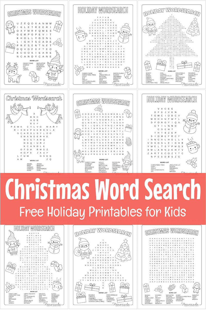 Free Printable Xmas Crosswords