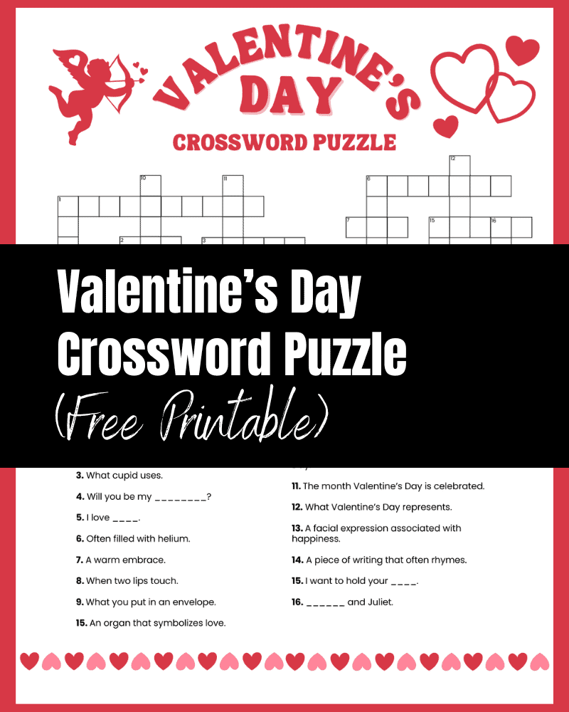 Valentines Crossword Puzzle