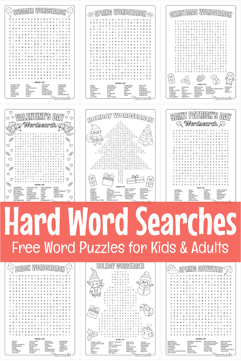 Free Printable Crossword Puzzles Hard