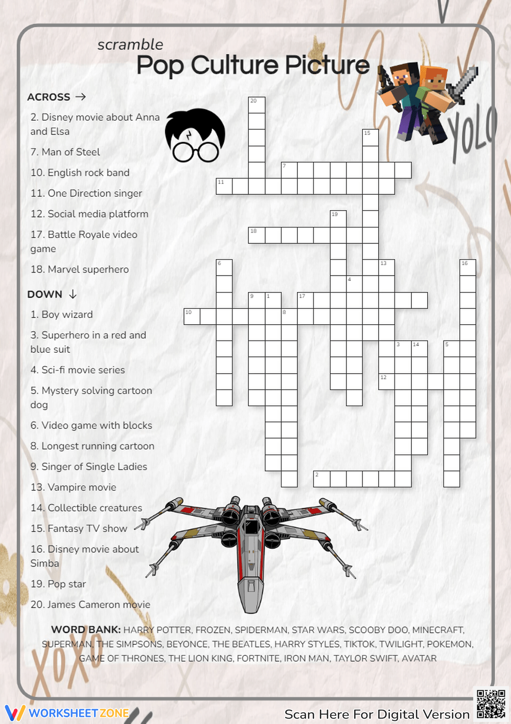 Online Disney Crossword Puzzles