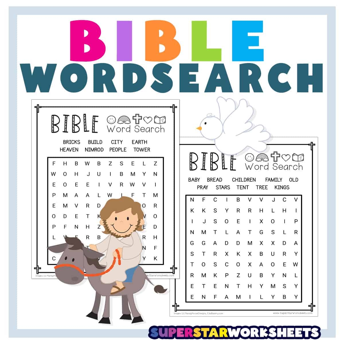 Free Printable Bible Crossword Puzzles Sheets