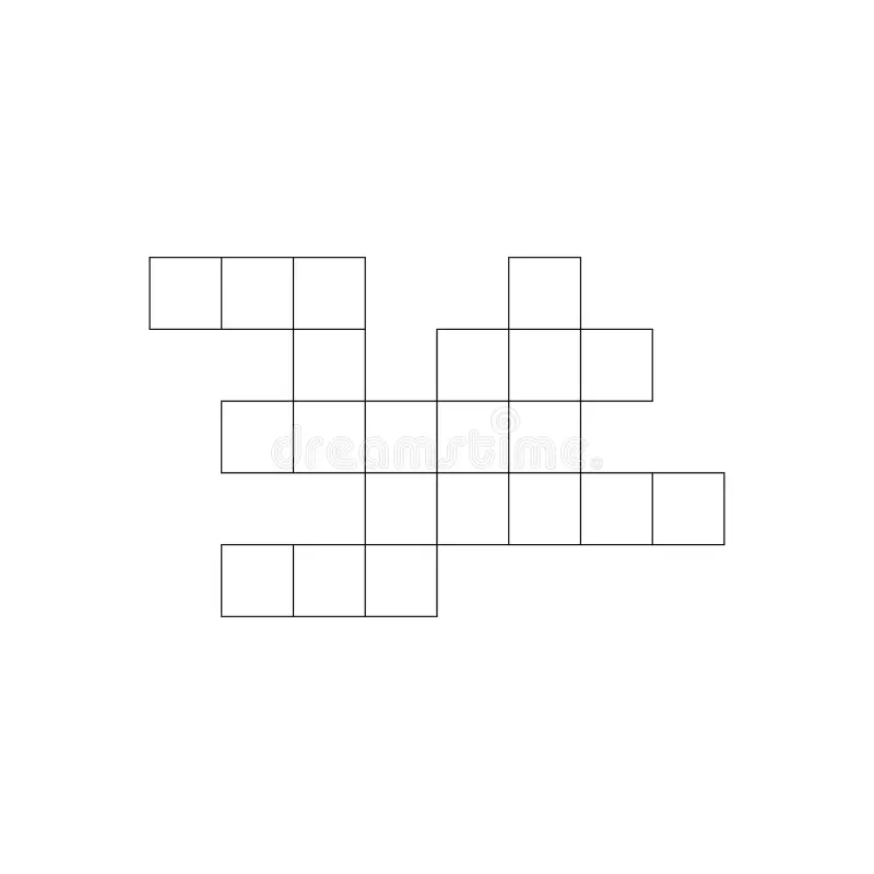 Blank Crossword Puzzle Template Crosswords Game Stock Vector Illustration Of Block Educational 356143763