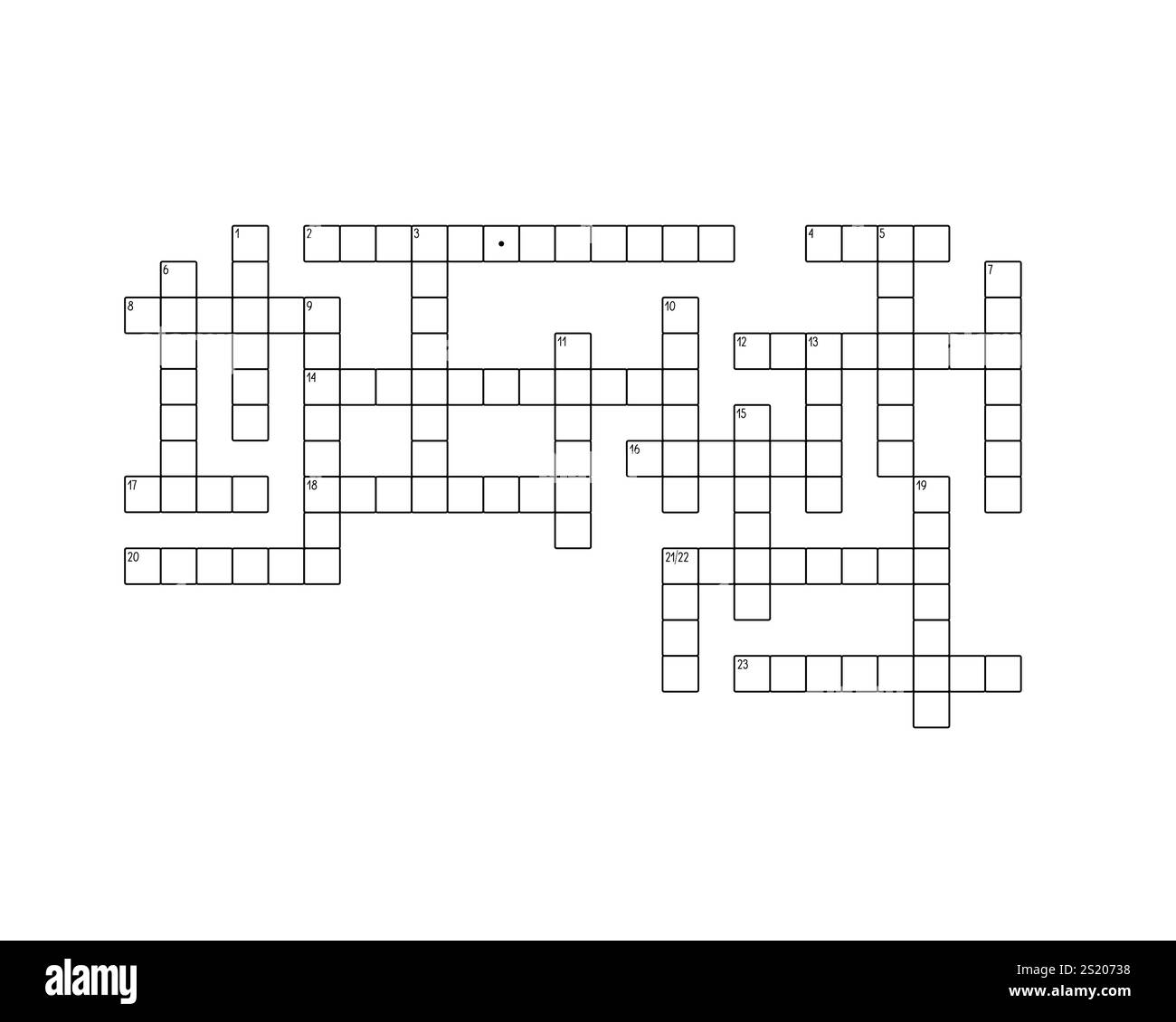 Crossword Puzzle Blank Grid