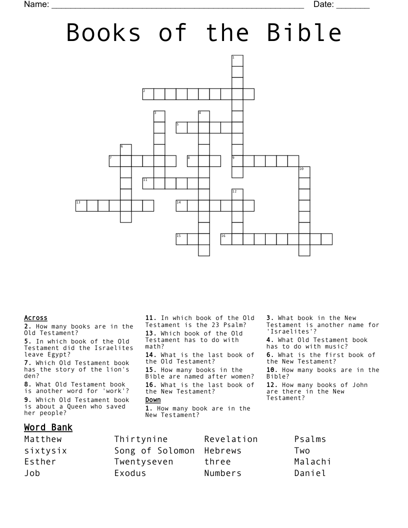 Christian Crossword Puzzle Books