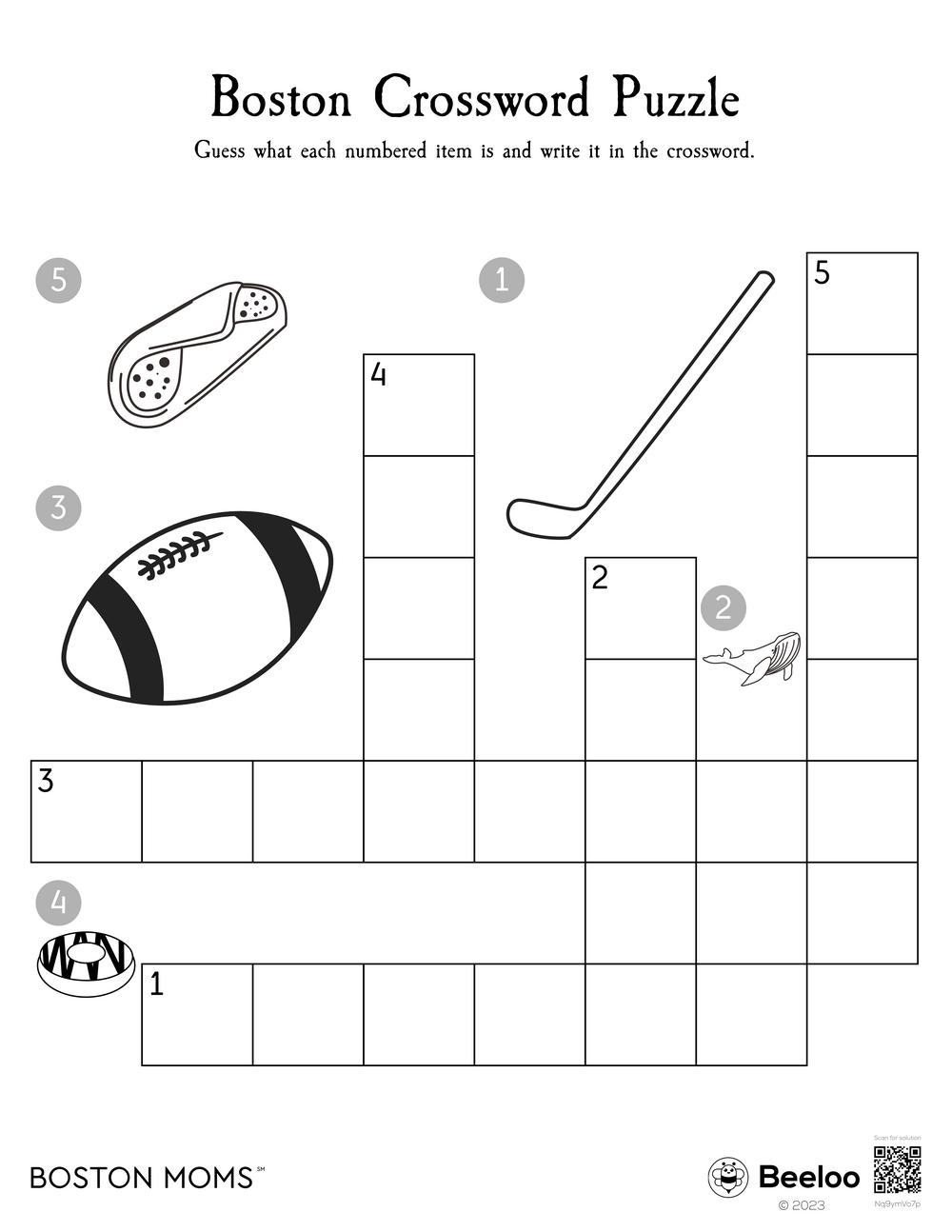 Boston Crossword Puzzle