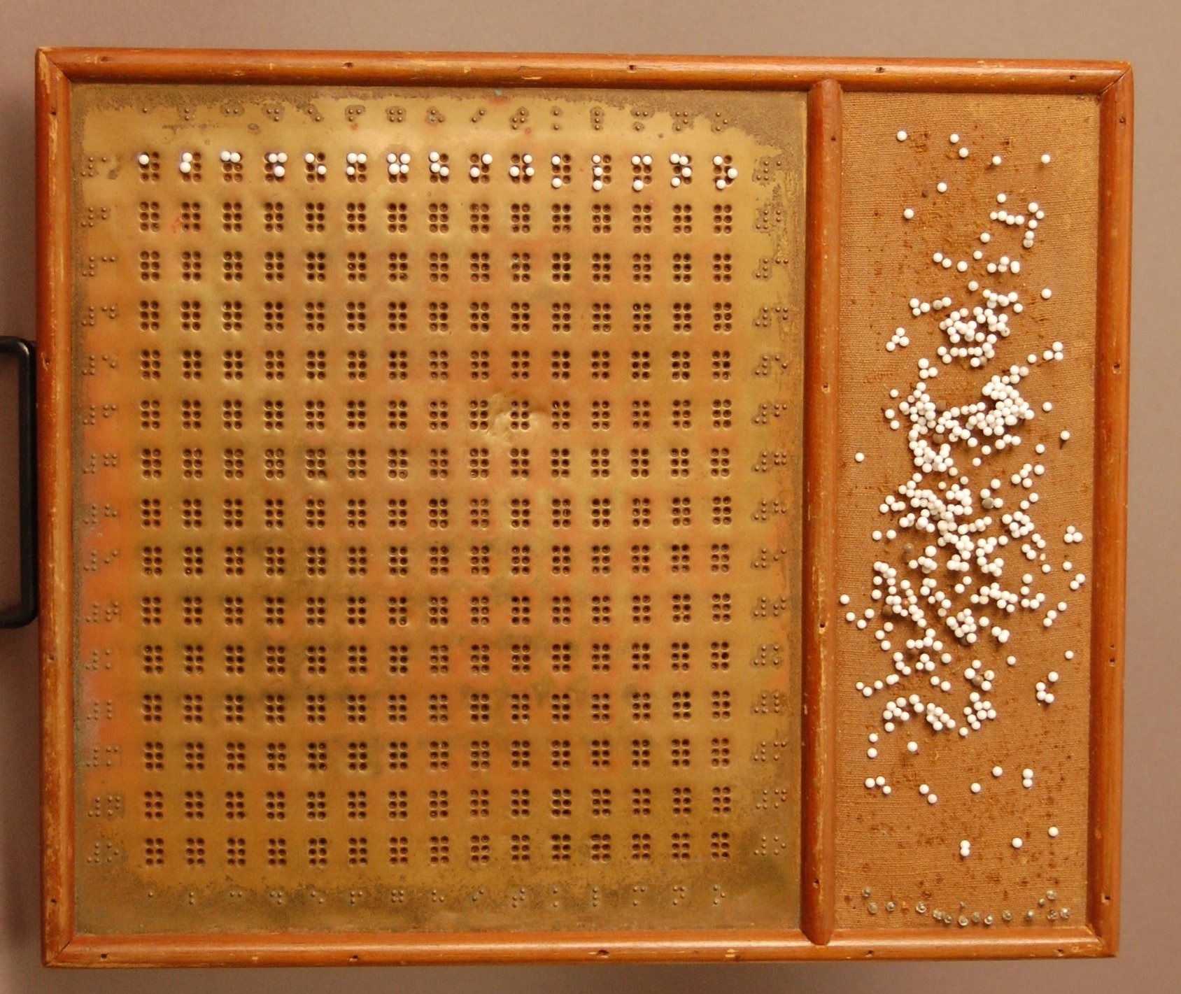 Braille Crossword Puzzle Board APH Museum