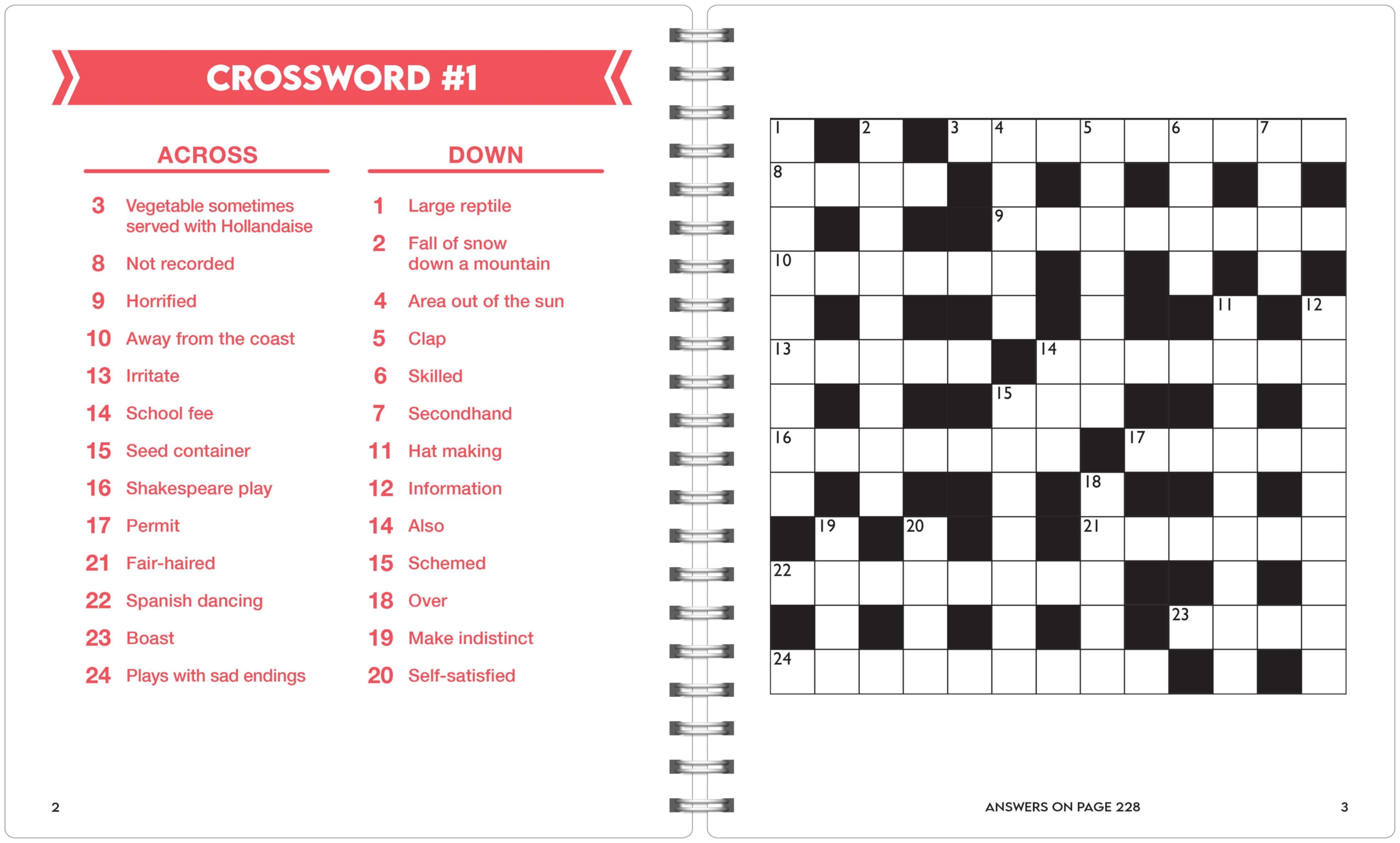Brain Booster Large Print Crosswords Kidsbooks Publishing