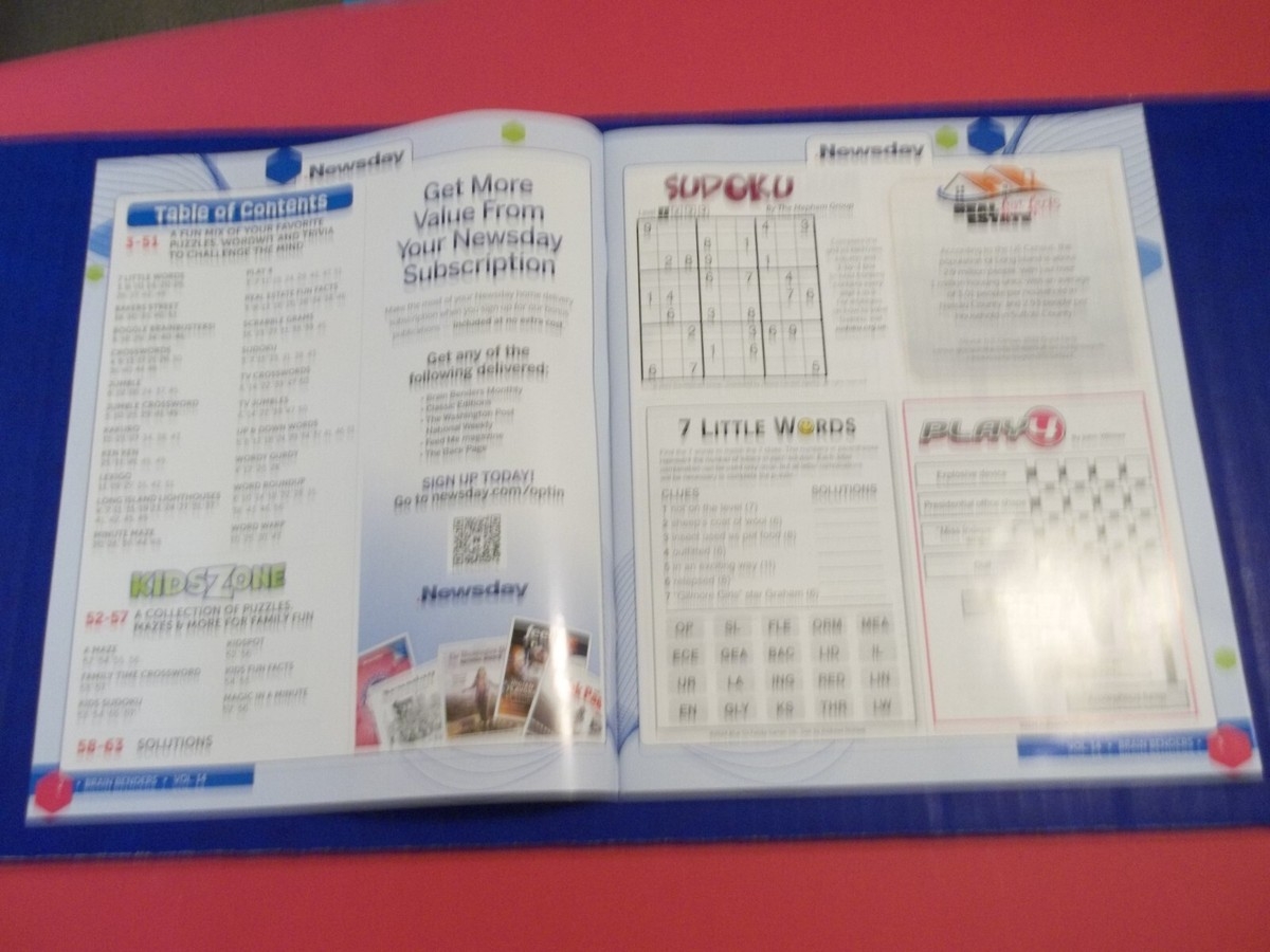 Newsday Sunday Crossword Printable