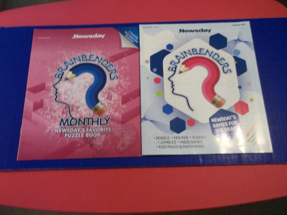BRAINBENDERS NEWSDAY S FAVORITE PUZZLE BOOKLET NEWSDAY 1 24 2 24 EBay