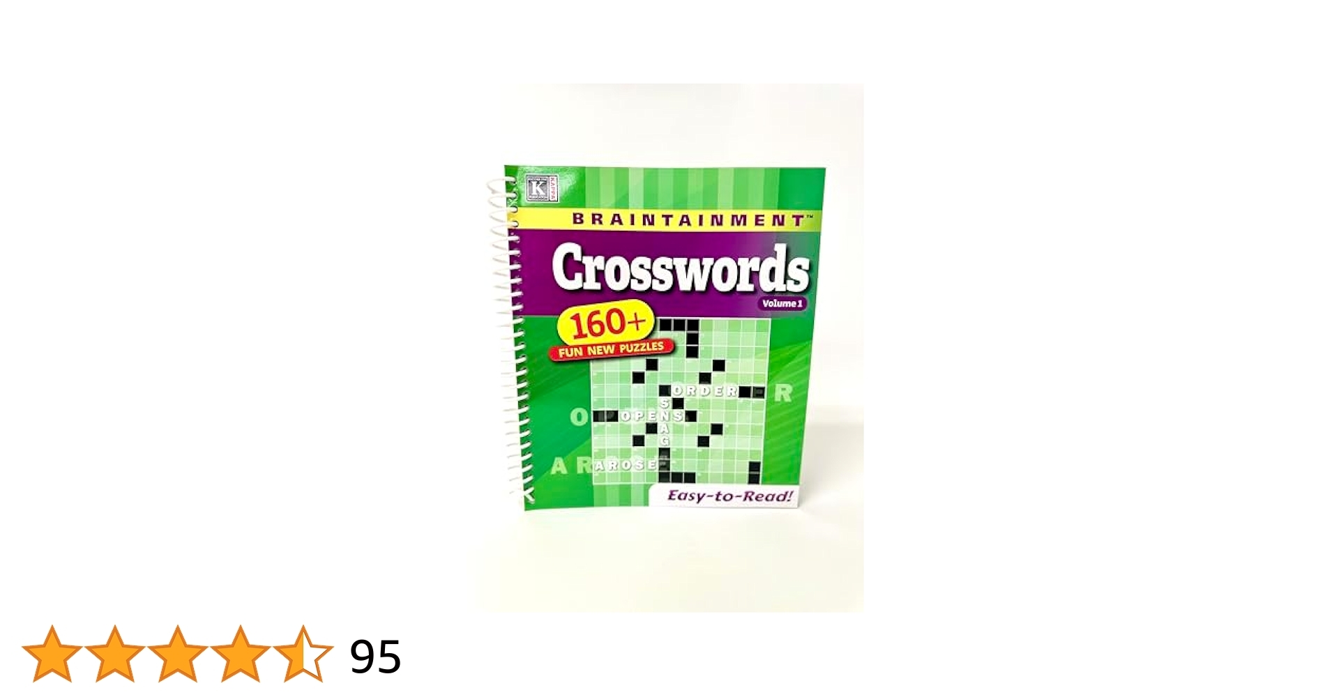 Braintainment Crosswords Spiral Puzzle Book Kappa Books Publishers 9781559910644 Amazon Books